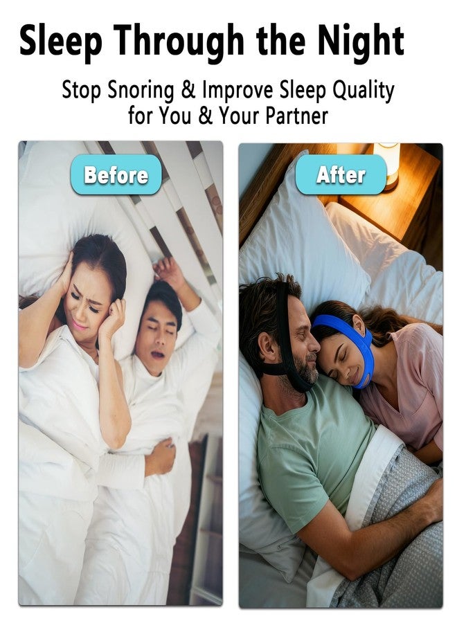 Charunee 2 Pcs Chin Strap for Sleeping,Adjustable Anti Snoring Chin Strap to Keep Mouth Closed,Jaw Strap for Sleep for Men Women,with Two Pairs of Earplugs,Stops Snoring & Dry Mouth - Image 5