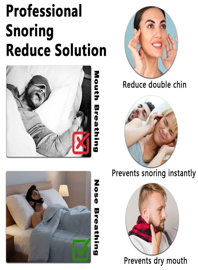 Charunee 2 Pcs Chin Strap for Sleeping,Adjustable Anti Snoring Chin Strap to Keep Mouth Closed,Jaw Strap for Sleep for Men Women,with Two Pairs of Earplugs,Stops Snoring & Dry Mouth - Image 4