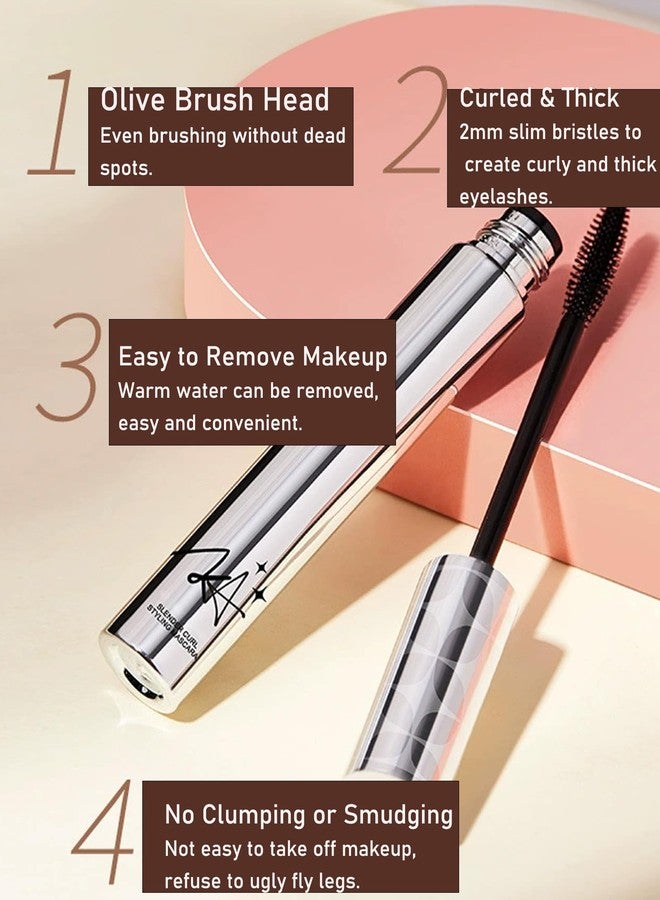 DuaTana Mascara for Older Women 60 Plus,2 Pcs Black Brown Waterproof Volumizing Prime Mascara for Mature Women Volume and Length Long Lasting with Thinning Lashes Hypoallergenic Eyelash Makeup Sensitive Eyes - Image 3