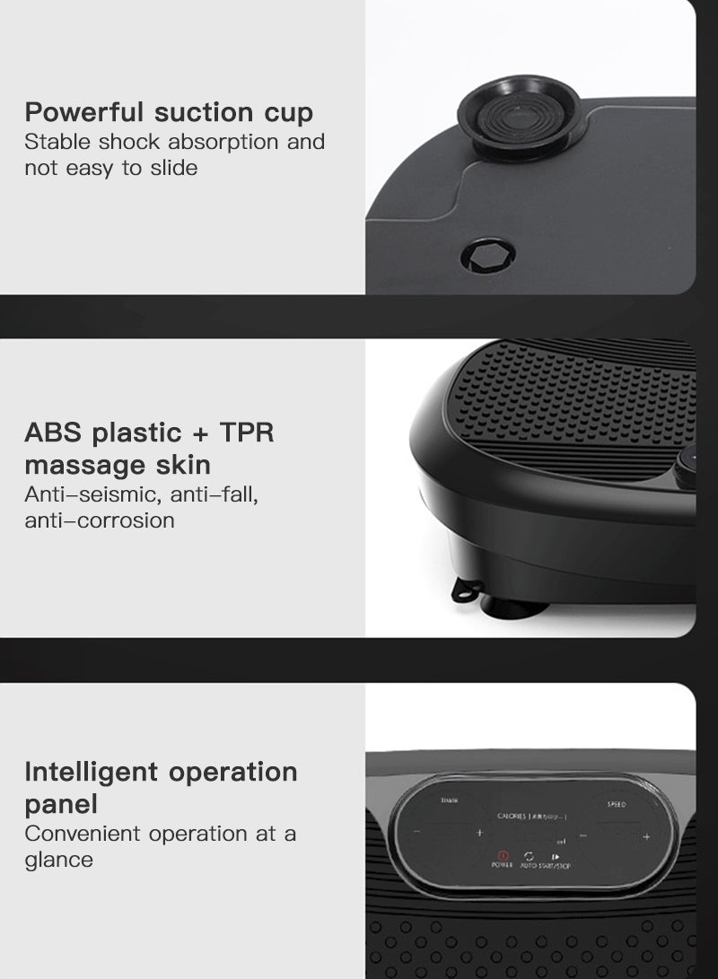 Sharpdo Vibration Plate Exercise Machine Whole Body Workout Vibrate Fitness Platform Lymphatic Drainage Machine for Weight Loss Shaping Toning Wellness Home Gyms Workout - Image 4