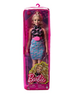 Mattel Games Barbie Fashionistas Doll In Girl Power Print Outfit & Accessories  - Image 2