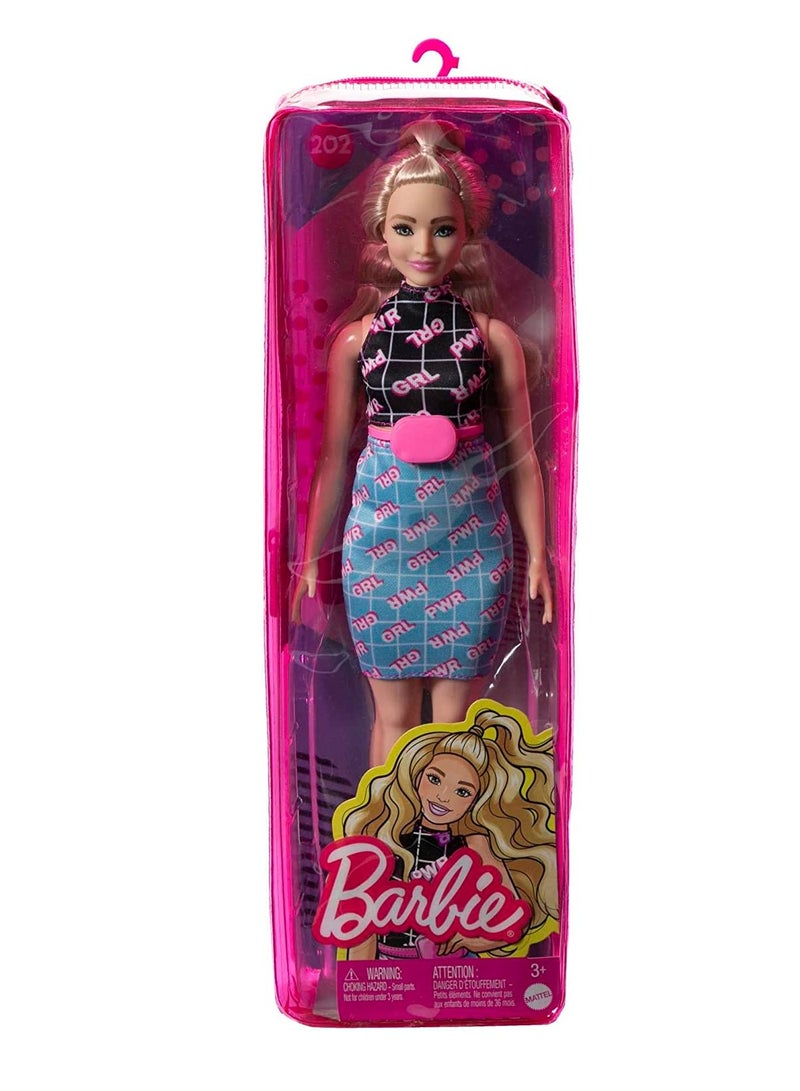 Barbie Fashionistas Doll In Girl Power Print Outfit & Accessories - Image 2