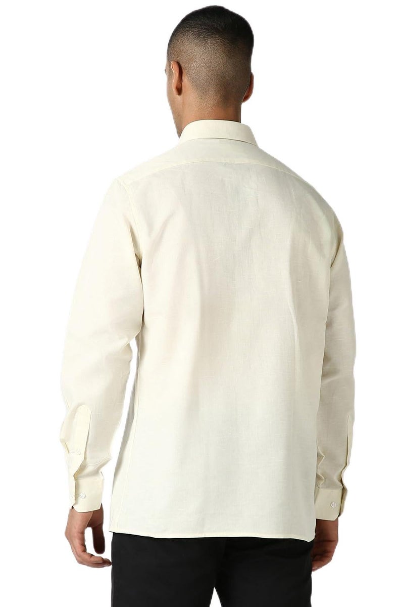 Van Heusen_Mens__Shirt_(VHSFFCUBU72579_Light Yellow_39) - Image 1