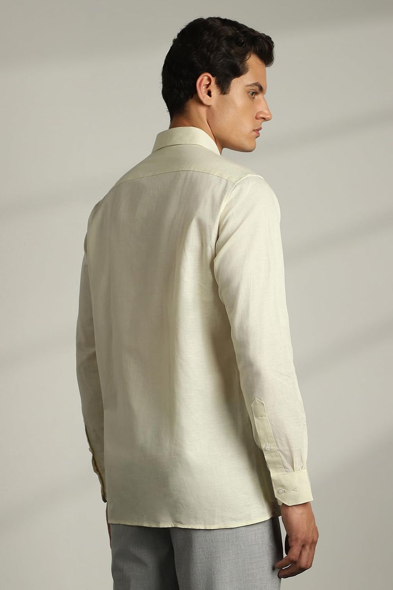 Van Heusen_Mens__Shirt_(VHSFFCUBU72579_Light Yellow_39) - Image 4