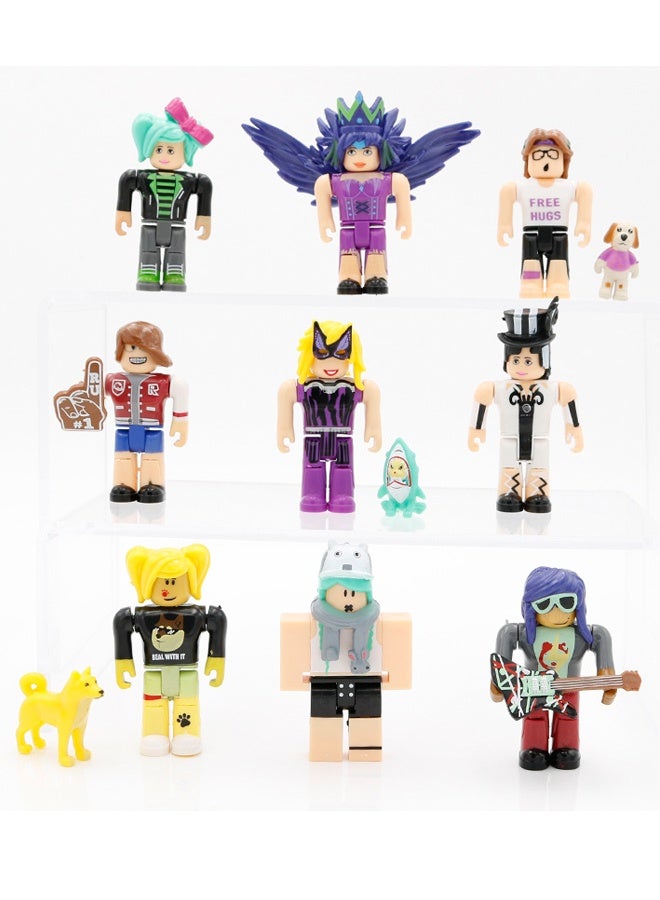 ROBLOX 9-Piece Roblox Virtual World Building Action Figures Set - with 5-inch Poseable Characters, Buildable Accessories- for Kids Ages 3+ - Includes Avatar, Interchangeable Parts & Storage Case - Durable Plastic - Image 2