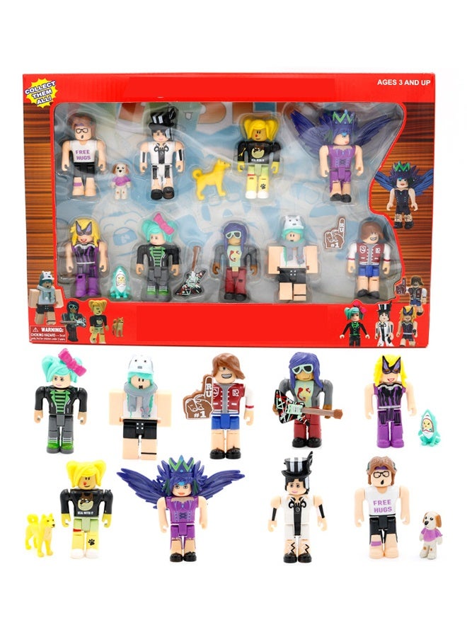 ROBLOX 9-Piece Roblox Virtual World Building Action Figures Set - with 5-inch Poseable Characters, Buildable Accessories- for Kids Ages 3+ - Includes Avatar, Interchangeable Parts & Storage Case - Durable Plastic - Image 1