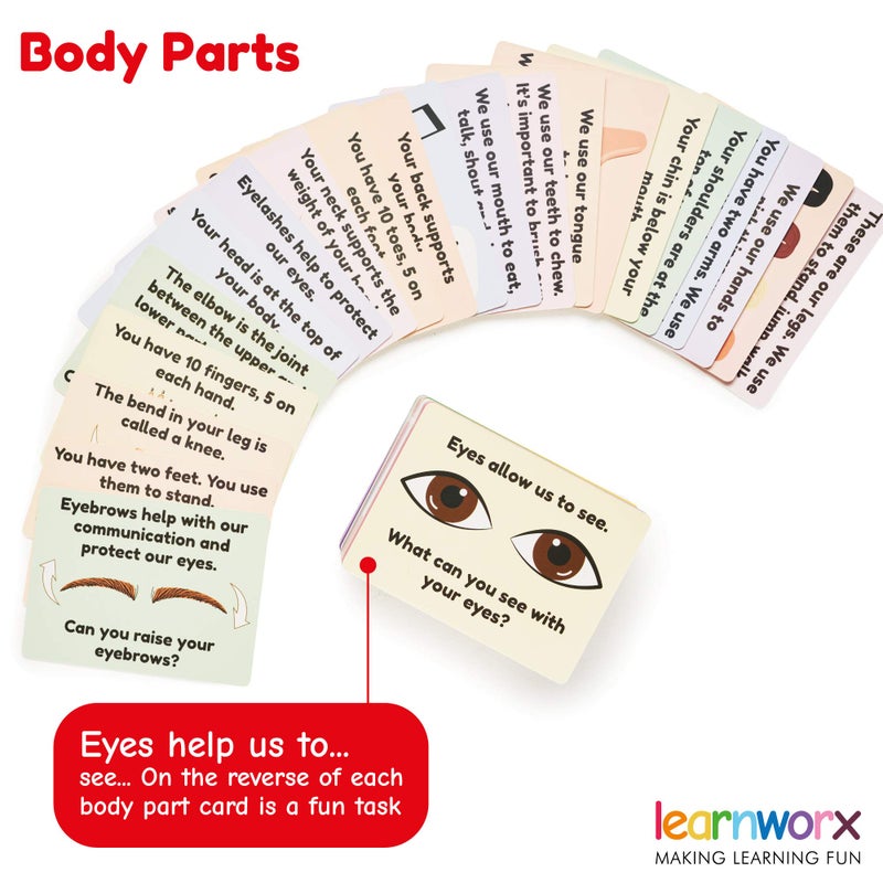 learnworx بطاقات تعليمية للأطفال الصغار 1-3 | بطاقات فلاش للأطفال تحتوي على الحروف والأرقام والحيوانات وألوان الكلمات | بطاقات كبيرة مثالية لرياض الأطفال | بطاقات فلاش من 12 شهرًا إلى 5 سنوات - Image 5