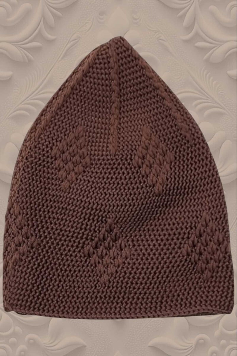 Hızırım 10-Piece Woven Knitted Patterned Skullcap Quality Prayer Cap  - Image 2