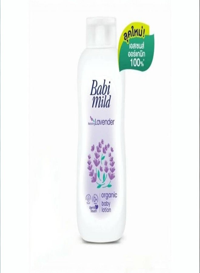 HANI PO Babi Mild Relaxing Lavender Organic Baby Lotion, Gentle Touch, Dermatologically Tested, for 180ml lavender flavour - Image 2