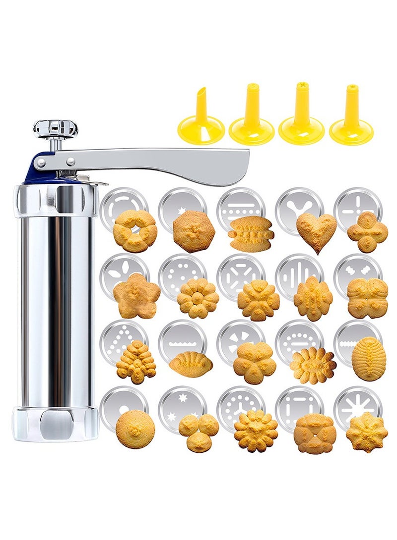 عام قوالب عمل الكوكيز وأدوات الحفر. فوهات الأنابيب المصنوعة من سبائك الألومنيوم. مجموعته تتكون من 20 قطعة من البنات القابلة للذوبان وأكياس الضغط للعمل بالزهور، وهي من أدوات الحفر. - Image 1