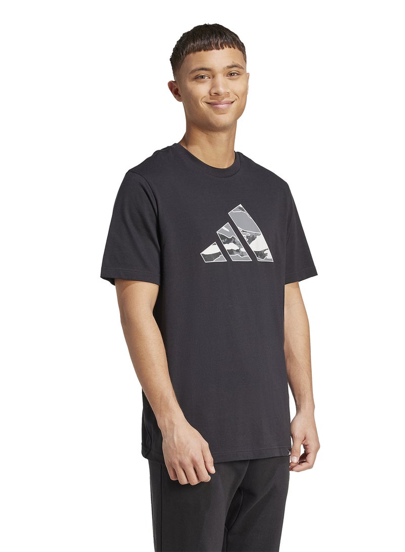 Adidas Camo Logo Graphic T-Shirt  - Image 4
