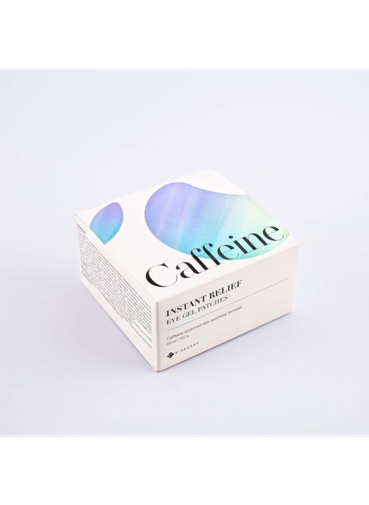 K-SECRET Caffeine Instant Relief Eye Gel Patches for De-Puffing, Hydration & Bright Under-Eye Care - Image 4