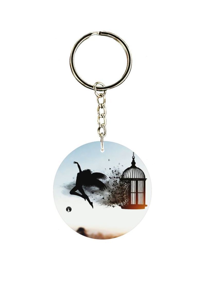 RKN Printed Plastic Keychain