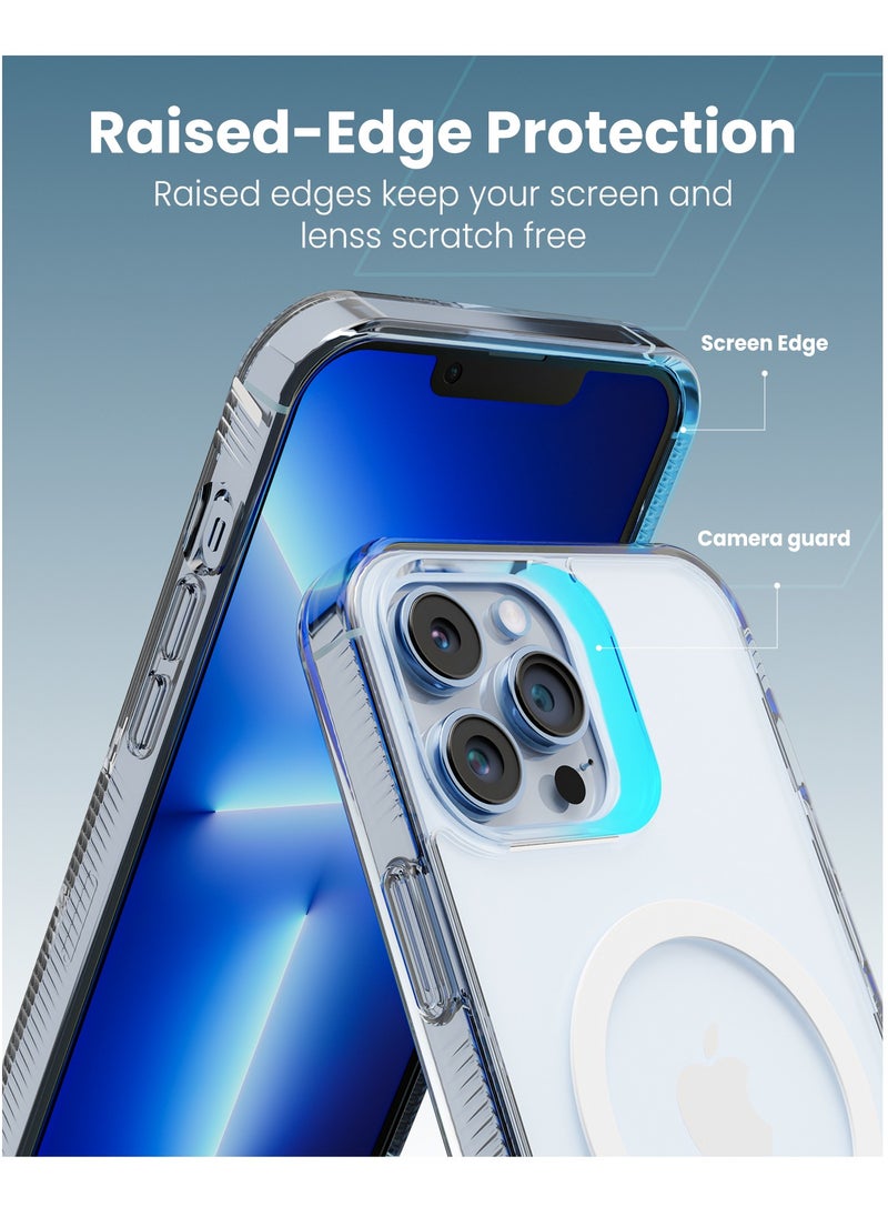 Moxedo Magnetic Protective Case 360 Protection Clear Case Hard PC with Built-in Strong Magnets Compatible with Magnetic Safe Designed for iPhone 13 Pro Max 6.7 inch (White) - pzsku/Z924496830B439A66225FZ/45/_/1700225957/65087429-1614-4b02-bed2-3290b95ecd1b