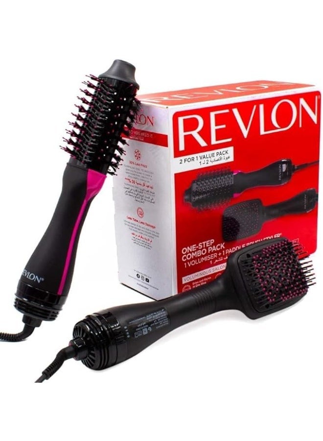 Revlon RVDR5282 One-Step Combo Pack 1 Volumiser + Paddle Brush Styler - Image 5