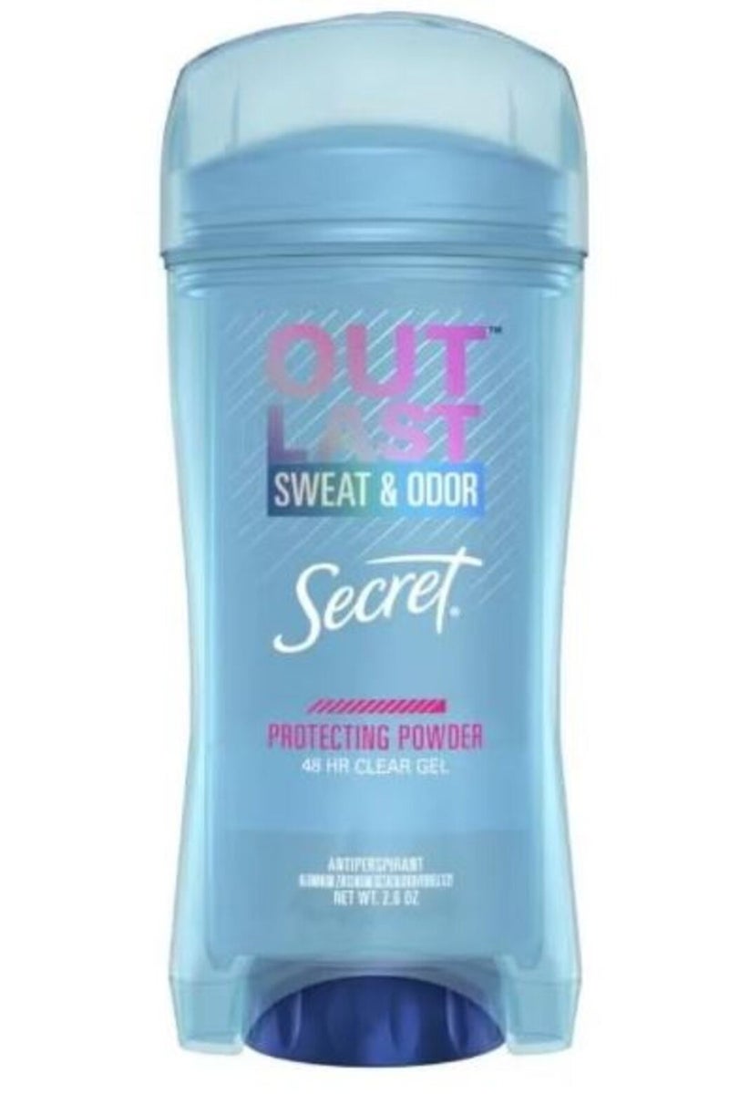 Secret Outlast Secret Sweet And Odor Clear Gel Antiperspirant Deodorant For Women Protecting Powder 2.6 OZ