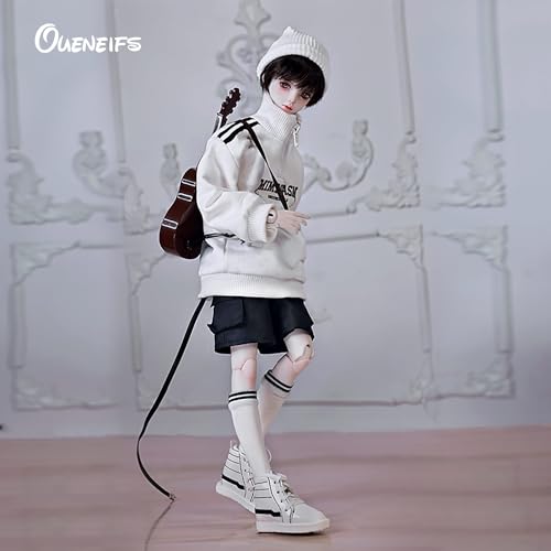 Oueneifs 1/4 Kaka BJD Doll Fullset E with White Casual Street Sport Hoodies Resin Toy for 15+ Year Old - Image 4