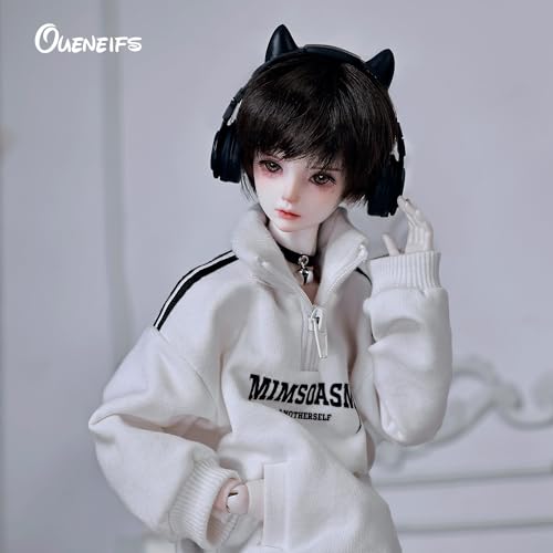 Oueneifs 1/4 Kaka BJD Doll Fullset E with White Casual Street Sport Hoodies Resin Toy for 15+ Year Old - Image 3