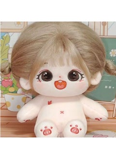 Generic Corn Cotton Doll SP Version 20CM Lovely Cute Girl Plush Doll Gift Prize Girl Heart Doll Clothes-Specifications:Corn SP Nude Baby + Hairstyle + Mouth Bear Skirt + Hat-Color:20CM Without Skeleton  - Image 3