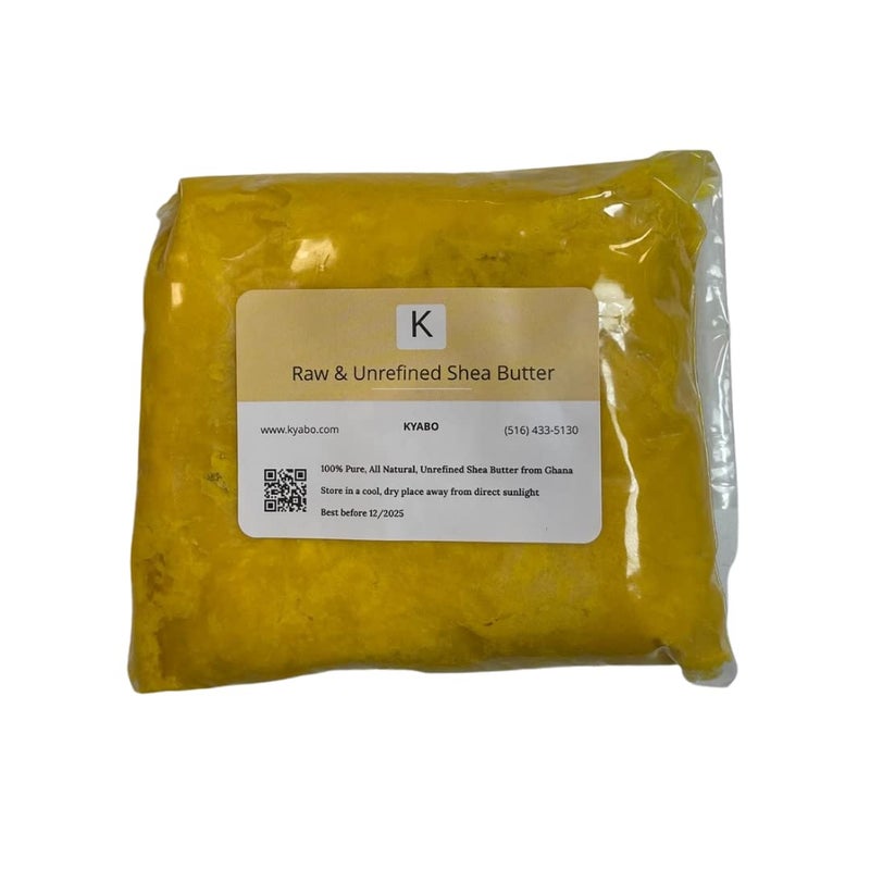 Kyabo Raw Unrefined African Shea Butter 100 Pure Raw Organically Sourced from Africa Ghana Yellow Make Foaming butter Whipping Shea Butter Soap making Lotion about 2lbs 3034oz