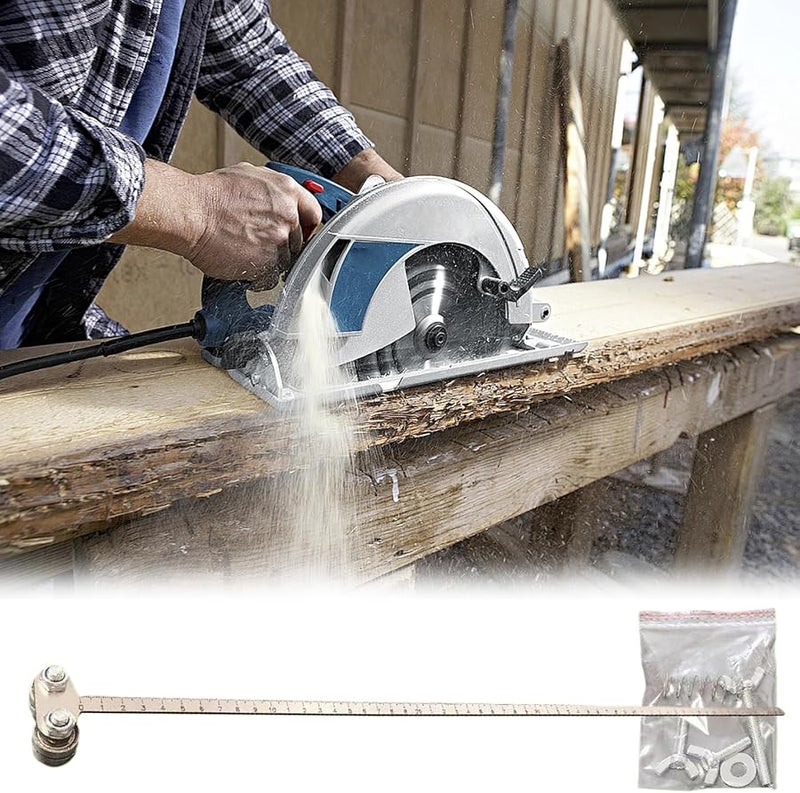 Circular Saw Cutting Guide With 60cm Adjustable Rail Double Bearing Precision Woodworking Tool - Image 4