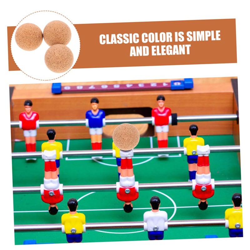 5Pcs Cork Wooden Foosball Balls Replacement for Tabletop Soccer Indoor Games Smooth Touch - Image 5