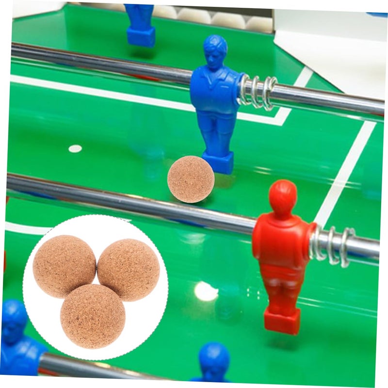 5Pcs Cork Wooden Foosball Balls Replacement for Tabletop Soccer Indoor Games Smooth Touch - Image 3