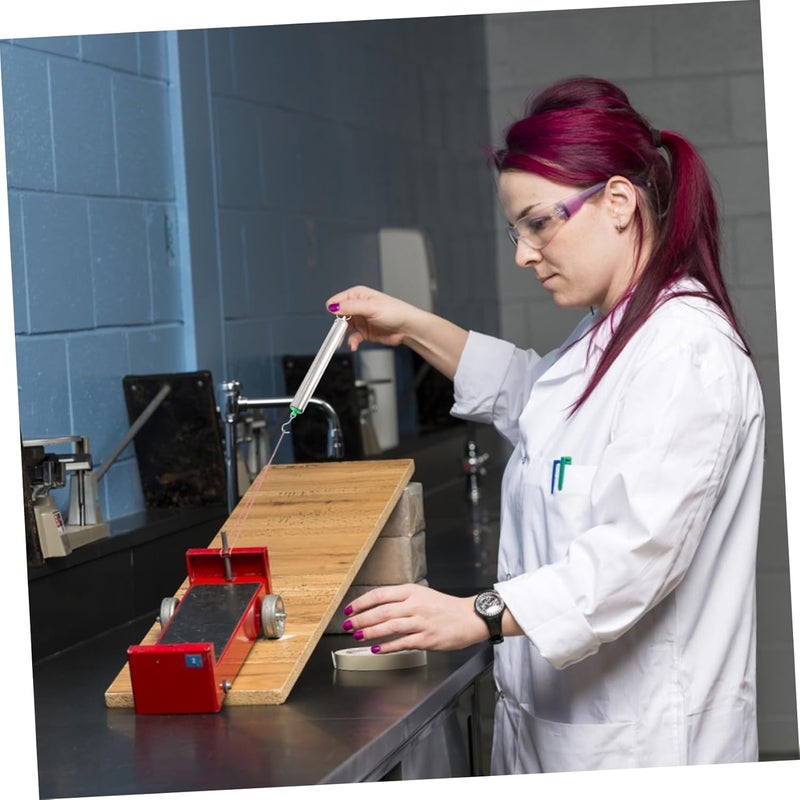 قطعتان من مقياس الدينامومتر الزنبركي الأسطواني، أداة مختبر عالية الدقة، مقياس زنبرك معدني لتجربة الميكانيكا - Image 4