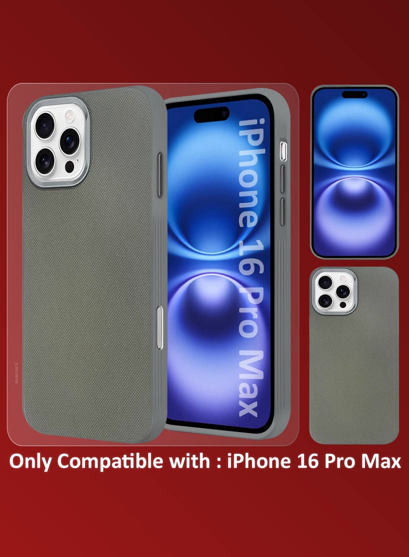 CATANES iPhone 16 Pro Max Vegan Leather Case Cover, Slim Fit, Raised Edges for Camera and Screen Protection - Image 2