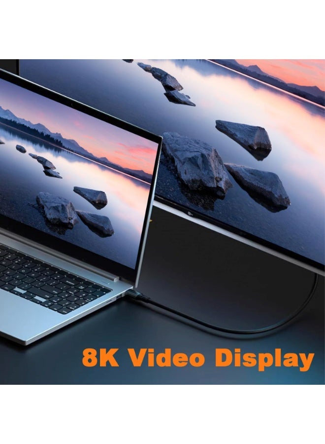 Peachjoy Short USB C to USB C Cable, 6FT USB 3.2 Gen 2 USB C Cable Short, 20Gbps Data Transfer and 100W PD Type C to Type C Fast Charger Cable Support 8K@60Hz Video for Thunderbolt 3,MacBook Pro. - Image 3