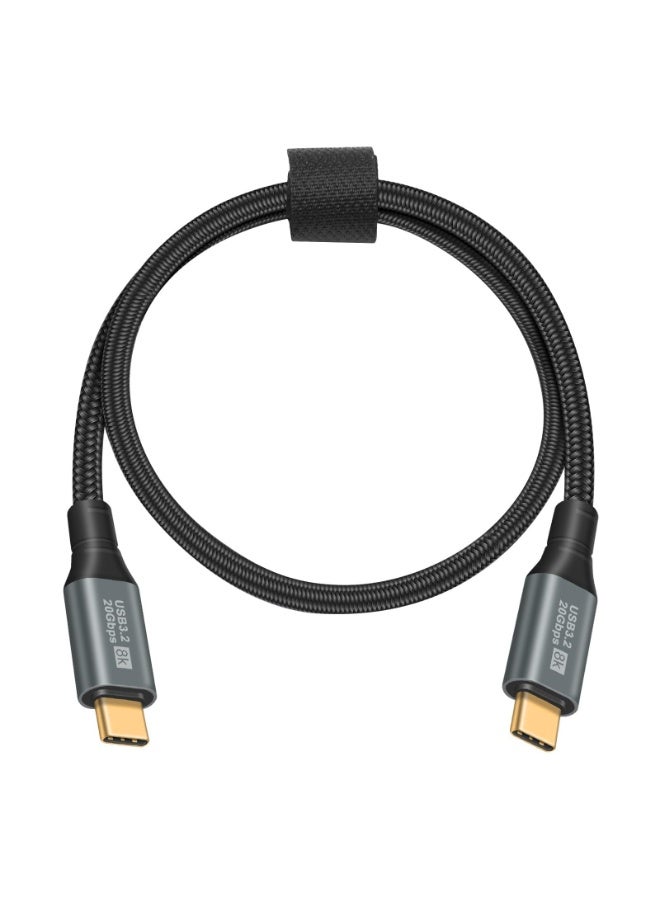 Peachjoy Short USB C to USB C Cable, 6FT USB 3.2 Gen 2 USB C Cable Short, 20Gbps Data Transfer and 100W PD Type C to Type C Fast Charger Cable Support 8K@60Hz Video for Thunderbolt 3,MacBook Pro. - Image 1