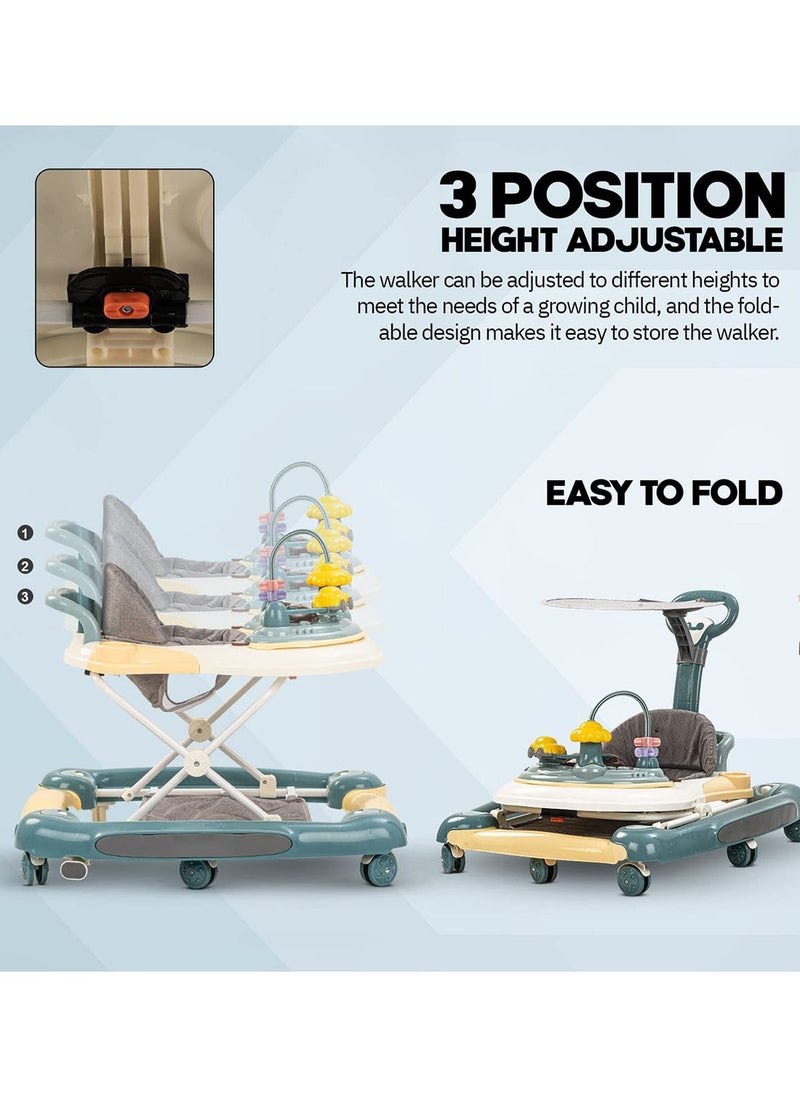 Arabest - 6-In-1 Multifunctional Baby Walker, Convertible Kids Rocker With Music And 5 Height Gear Adjustable - Image 1