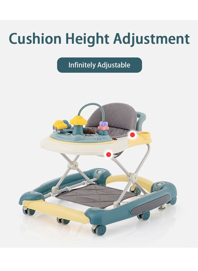 Arabest - 6-In-1 Multifunctional Baby Walker, Convertible Kids Rocker With Music And 5 Height Gear Adjustable - Image 1