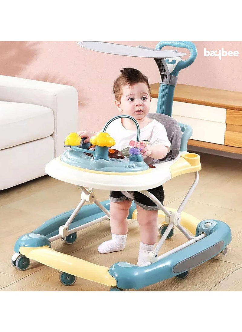 Arabest - 6-In-1 Multifunctional Baby Walker, Convertible Kids Rocker With Music And 5 Height Gear Adjustable - Image 1