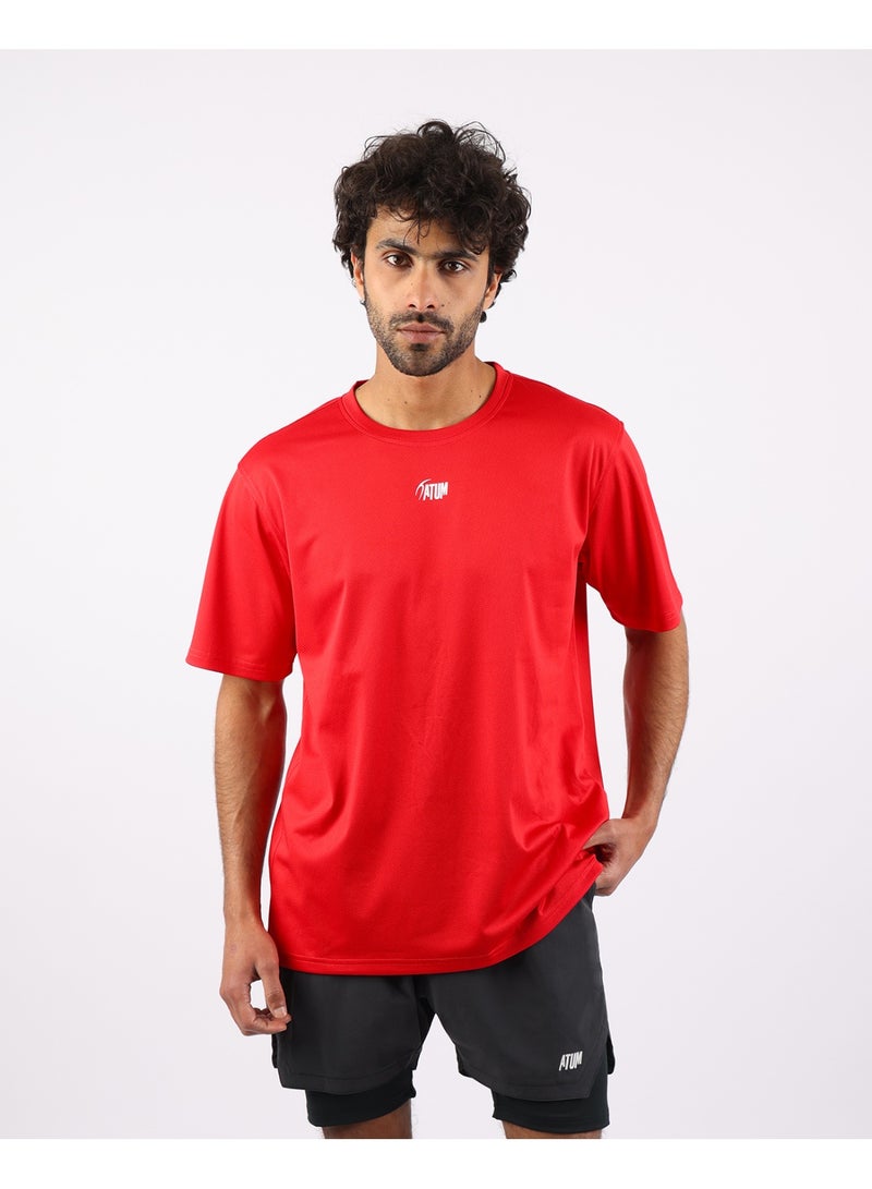 أتوم Prime Fit Men's Red T-Shirt - Image 1