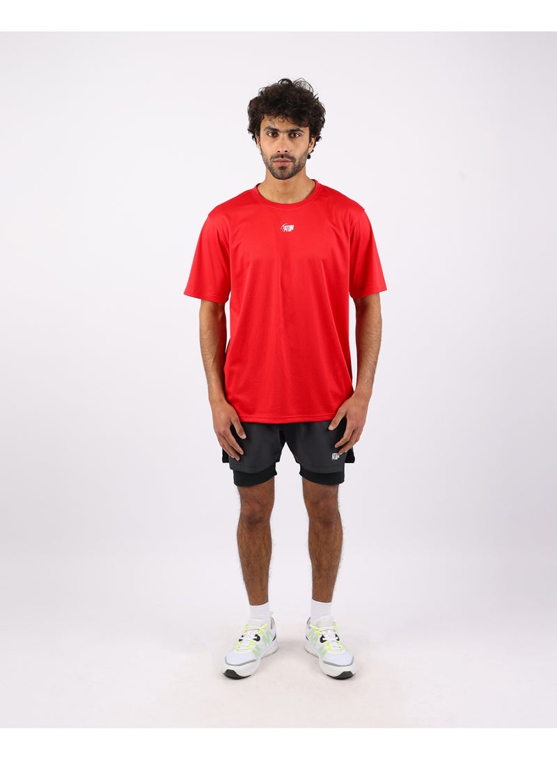 أتوم Prime Fit Men's Red T-Shirt - Image 3