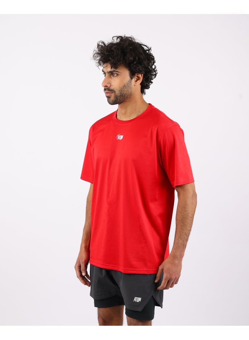 أتوم Prime Fit Men's Red T-Shirt - Image 5