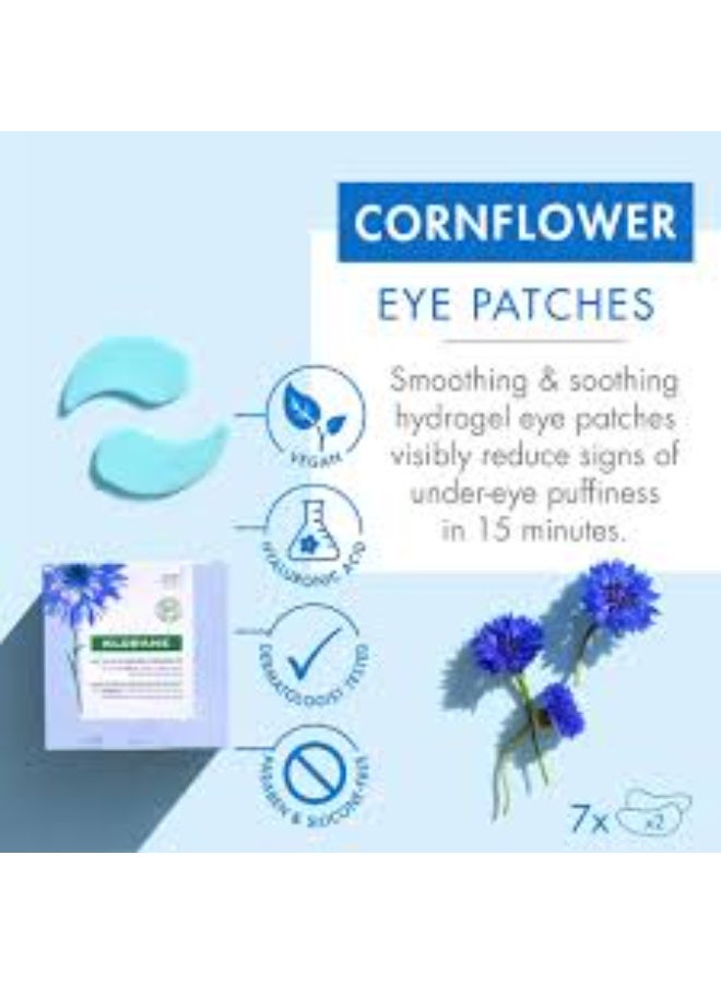 Klorane Cyan Flower Soothing Eye Patches 1 pair - Image 4