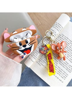 Generic Compatibility With Apple Airpods 3 Case Cover Cartoon Cute Funny Anti-Fall Protective Case Cover For Apple Airpods 3 (Jerry)  - Image 2