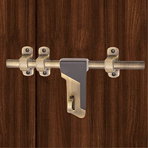 Atom 12 Inch Zinc Aldrop | Fancy Aldrop for Door Fittings Kit, Door Accessories | Brass Antique Finish (WZA008) - Image 1