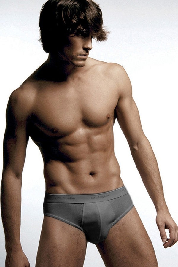 Çift Kaplan Double Tiger Men's Ribana Classic Grey Melange Slip 0870 