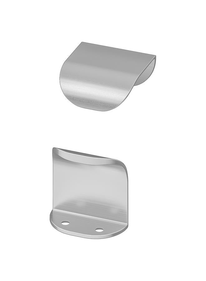 Handle, stainless steel colour, 40 mm  - Image 1