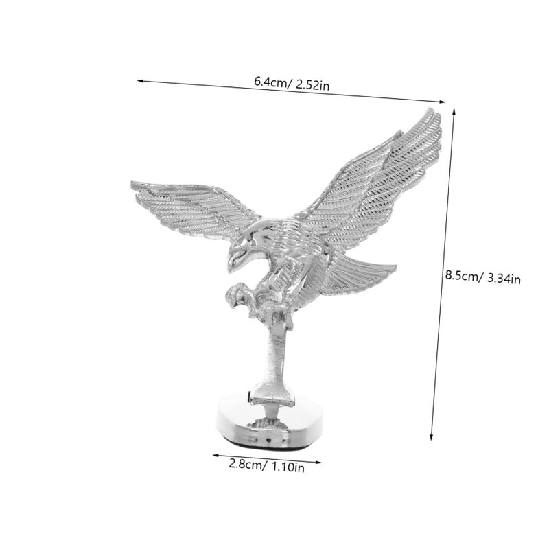 Durable Metal Eagle Car Hood Ornament Easy Installation Striking Visual Fit Cars Trucks SUVs - Image 3