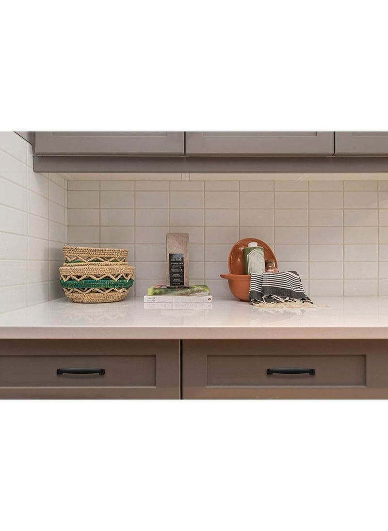 Cabinet Handles,  2 Pack Solid Kitchen Cabinet Handles, Matte Cabinet Pulls Drawer Pulls, Kitchen Cabinet Hardware Handles for Cabinets Cupboard Drawer Handles (Black) - Image 2