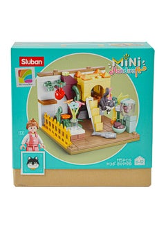 Sluban Sluban Mini Handcraft Series - Cat House Building Blocks 115 Piece With Mini Figurese - For Age 6+ Years Old  - Image 2