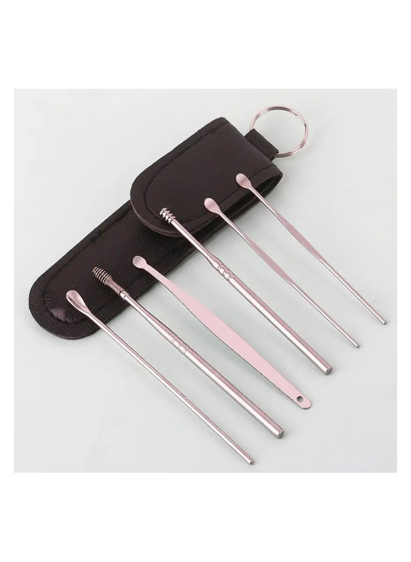 LANGMANNI Ear Cleaning Kit with Portable Case - Spiral & Spring Earwax Removal Tools for Adults, Battery-Free Home Care Set  - Image 2