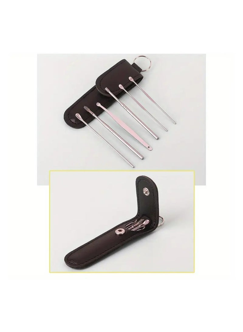 LANGMANNI Ear Cleaning Kit with Portable Case - Spiral & Spring Earwax Removal Tools for Adults, Battery-Free Home Care Set  - Image 3