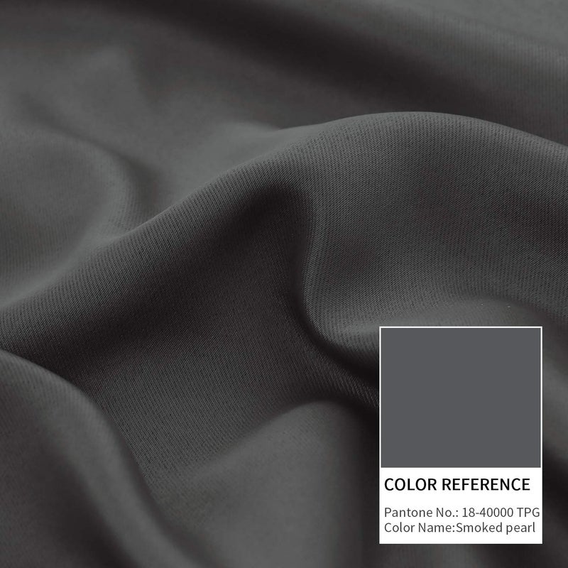 BGment Rod Pocket and Back Tab Blackout Curtains for Bedroom - Thermal Insulated Room Darkening Curtains for Living Room  2 Window Curtain Panels (52 x 90 inch  Dark Grey) - Image 4