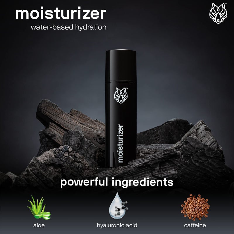 Black Wolf - Menâ€™s Face Moisturizing Gel- 1.7 Fl Oz- Hyaluronic Acid and Aloe Vera Hydrate Your Skin and Leave It Feeling Smoother- Great for Oily Skin- Sulfate, & Cruelty Free, for Dry Skin - Image 3