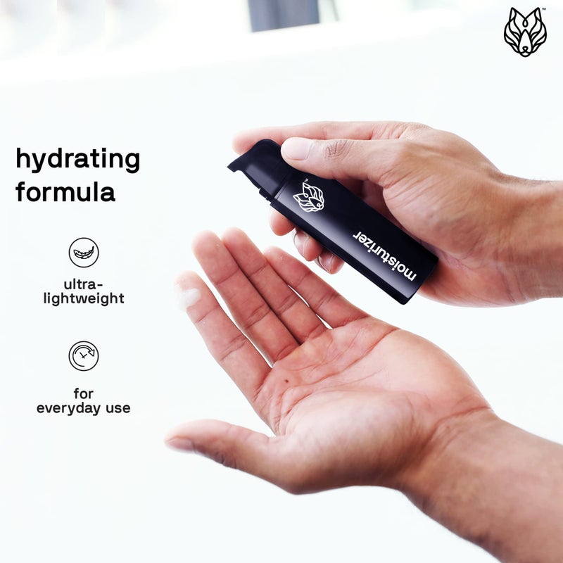 Black Wolf - Menâ€™s Face Moisturizing Gel- 1.7 Fl Oz- Hyaluronic Acid and Aloe Vera Hydrate Your Skin and Leave It Feeling Smoother- Great for Oily Skin- Sulfate, & Cruelty Free, for Dry Skin - Image 4